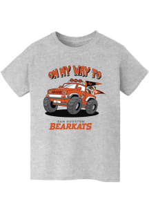 Vive La Fete Sam Houston State Bearkats Youth Grey On My Way Short Sleeve T-Shirt