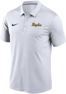 Nike Baylor Bears Mens White Script Varsity Short Sleeve Polo