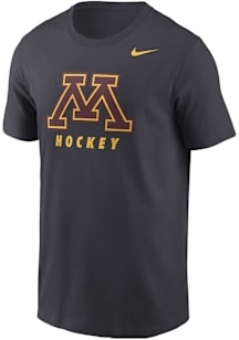 Nike Minnesota Golden Gophers Black Primary Logo Short Sleeve T Shirt