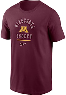 Nike Minnesota Golden Gophers Maroon Primary Logo Short Sleeve T Shirt