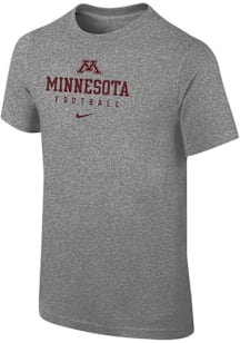 Nike Minnesota Golden Gophers Youth  Primary logo Short Sleeve T-Shirt