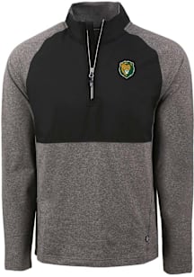 Cutter and Buck Southeastern Louisiana Lions Mens Black Adapt Eco Hybrid Long Sleeve Qtr Zip Pullo..