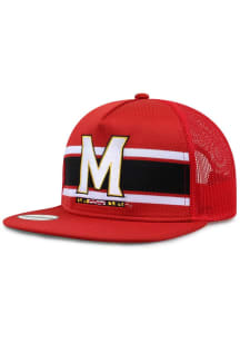 Original Woven Knit Trucker Maryland Terrapins Mens Snapback - Red