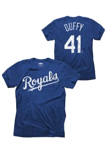 Danny Duffy Kansas City Royals Blue Danny Duffy Tri-Blend Short Sleeve Fashion Player T Shirt