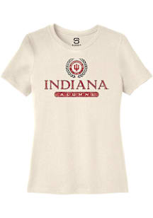 Summit Sportswear Indiana Hoosiers Womens Natural Alumni Short Sleeve T-Shirt