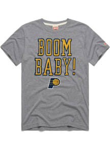 Homage Indiana Pacers Grey Boom Baby Short Sleeve Fashion T Shirt