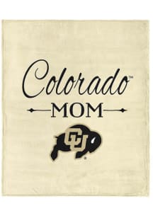 Colorado Buffaloes Mom Silk Touch Fleece Blanket - White