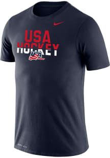 Nike Team USA Navy Blue DF Legend Short Sleeve T Shirt