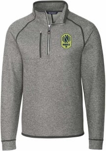 Cutter and Buck Nashville SC Mens Grey Mainsail Big and Tall Qtr Zip