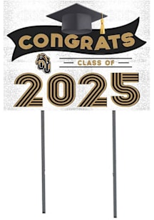 Oakland University Golden Grizzlies KH Sports Fan 18x24 Yard Sign with Stakes Class of 2025 Yard S..