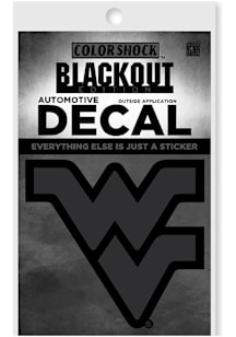 West Virginia Mountaineers Black Out Auto Decal - Black