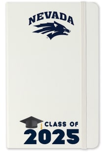 Nevada Wolf Pack Class of 25 team logo Notebook and Folder - White