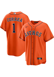 Carlos Correa Houston Astros Mens Replica Alt Jersey - Orange
