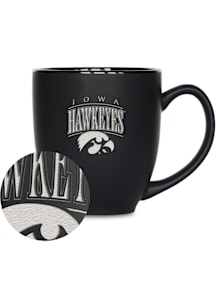 Iowa Hawkeyes Tribute Bistro Ceramic Mug - Black