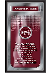 Mississippi State Bulldogs Fight Song Hanging Back Bar Mirror