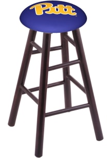 Brown Pitt Panthers Round Cushion Maple Pub Stool