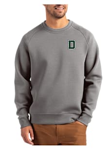 Cutter and Buck Dartmouth Big Green Mens Graphite Roam Long Sleeve Crew Sweatshirt