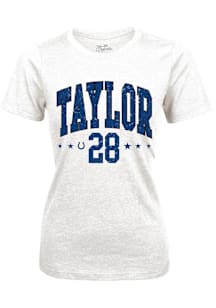 Jonathan Taylor Indianapolis Colts Womens White Triblend Player T-Shirt