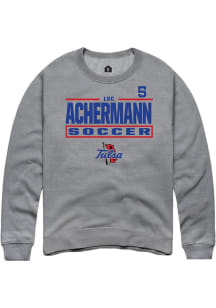 Luc Achermann Rally Mens Graphite Tulsa Golden Hurricane NIL Stacked Box Player Crew