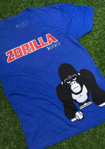 Ben Zobrist # Chicago Blue  Zorilla Short Sleeve T Shirt