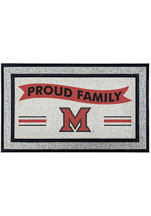 Miami RedHawks Proud Family 18x30 Door Mat