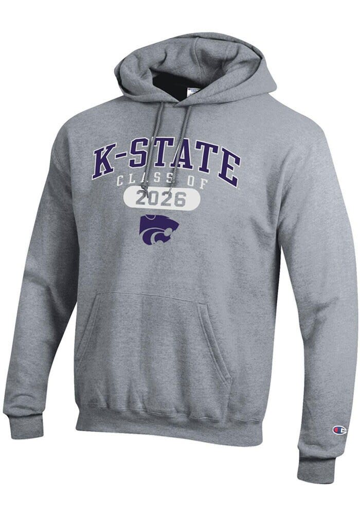 CHAMPION スウェット Kansas State Wildcats 日本未入荷 Champion Mens GREY HEATHER K-State Wildcats Class of 2026