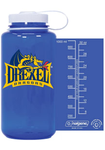 Navy Blue Drexel Dragons 32oz Nalgene Wide Mouth Water Bottle