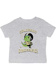 Vive La Fete Colorado Buffaloes Infant Dino-Riffic Short Sleeve T-Shirt Grey