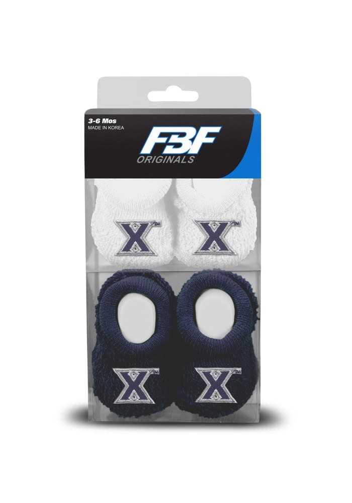 Xavier Musketeers 2pk Booties Baby Bootie Boxed Set