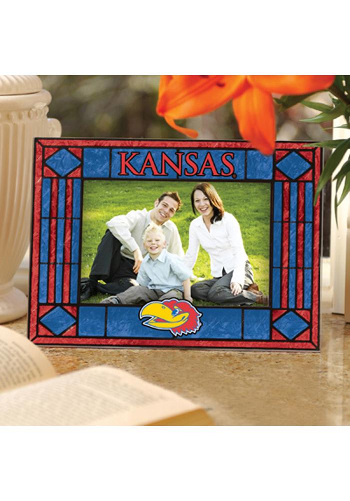 Kansas Jayhawks Art-Glass Horizontal Picture Frame