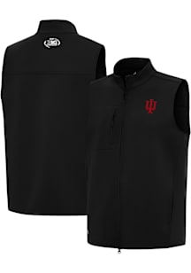 Antigua Indiana Hoosiers Mens Black 2025 Big Ten Football Championship Sleeveless Jacket