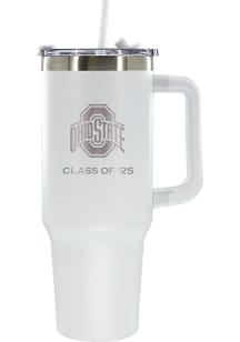 White Ohio State Buckeyes Class of 2025 40oz Stainless Steel Tumbler