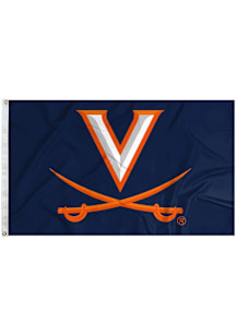 Virginia Cavaliers 3x5 Logo Grommet Silk Screen Grommet Flag - Navy Blue