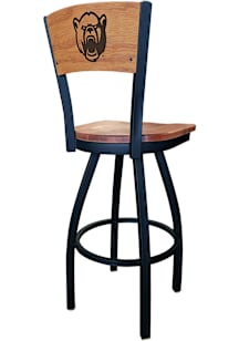 Baylor Bears Maple Seat Maple Back Swivel Pub Stool - Brown