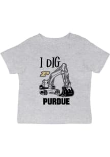 Infant Purdue Boilermakers Grey Vive La Fete Excavator Short Sleeve T-Shirt
