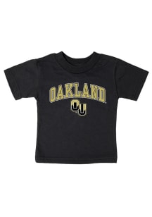 Oakland University Golden Grizzlies Toddler Black Arch Logo Short Sleeve T-Shirt