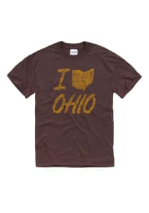 Ohio Brown I Love Ohio Short Sleeve T Shirt
