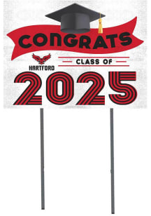 Hartford Hawks KH Sports Fan 18x24 Yard Sign with Stakes Class of 2025 Yard Sign - White
