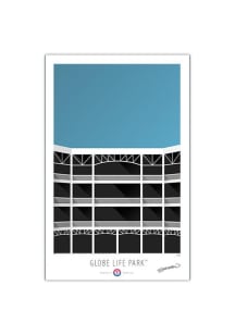 Texas Rangers Globe Life Park 17x26 Ltd Ed Wall Art