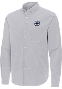Antigua Los Angeles Clippers Mens Ash Porter Long Sleeve Dress Shirt