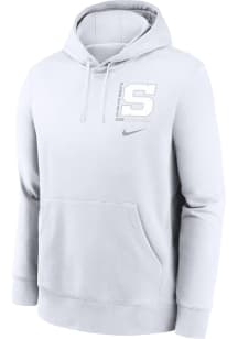 Mens Penn State Nittany Lions White Nike Greatest Show in College Sports Hooded Sweatshirt