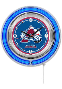 Colorado Avalanche Double Neon Wall Clock