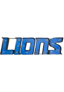 Detroit Lions Recycled Metal Marquee Sign