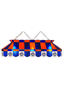 New York Mets 40 Inch Stained Glass Blue Billiard Lamp