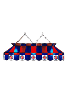 Chicago Cubs 40 Inch Stained Glass Blue Billiard Lamp