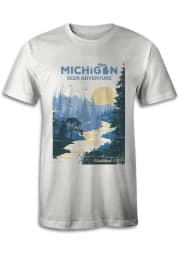 Michigan Tan River Poster Short Sleeve Fashion T Shirt