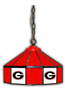 Georgia Bulldogs 14 Inch Stained Glass Pub Lamp