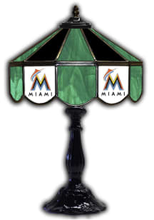 Miami Marlins 21 Inch Glass Pub Lamp