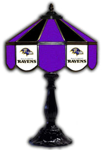 Baltimore Ravens 21 Inch Glass Pub Lamp