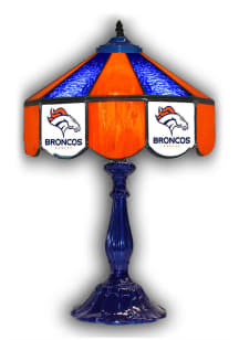 Denver Broncos 21 Inch Glass Pub Lamp